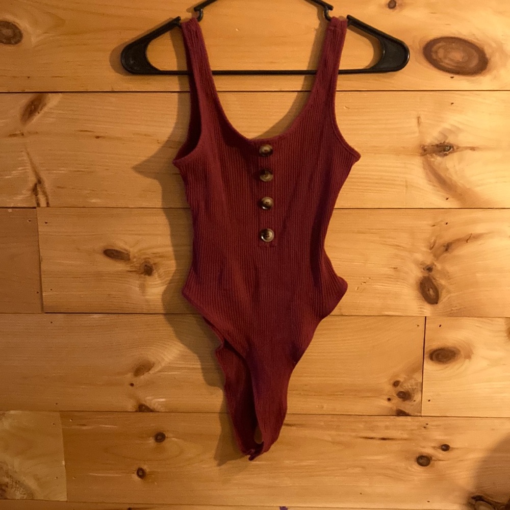 SHEIN pink/mauve bodysuit